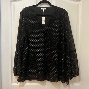 Maurice’s XXL Lantern Sleeve Body Lined Blouse/Tunic